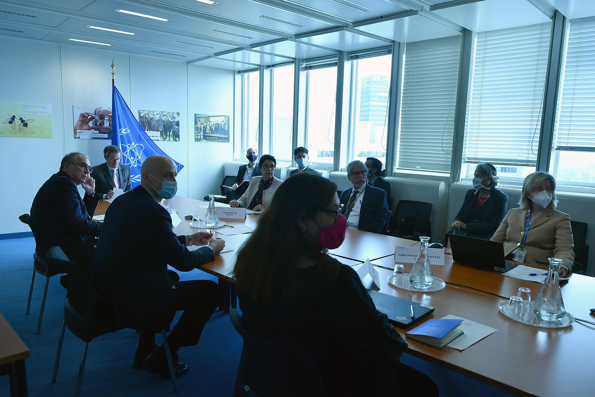 The 59th Meeting (virtual) of the International Fusion Research Council (IFRC) at the Agency headquarters in Vienna, Austria. 21 October 2020 Photo Credit: Dean Calma / IAEA IAEA: Najat Mokhtar, IAEA Deputy Director General and Head of the Department of Nuclear Sciences and Applications Mikhail Chud